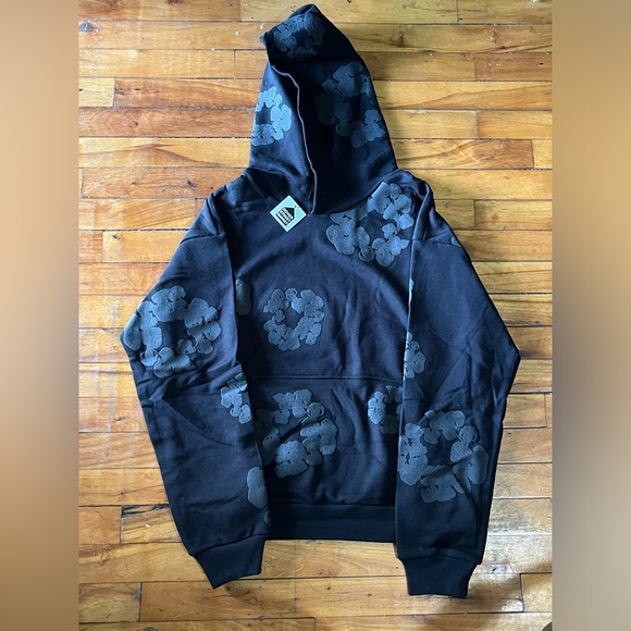 Denim Tears Black Monochrome Hoodie - Picture 3 of 5